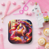 Unicorn Papieren Bordje (Feest)