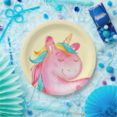 Unicorn Papieren Bordje (Feest)