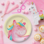 Unicorn Papieren Bordje (Feest)
