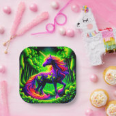 Unicorn Papieren Bordje (Feest)