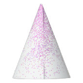 Unicorn partij Schattigee glitter aangepaste naam Feesthoedjes (Achterkant)