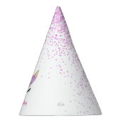 Unicorn partij Schattigee glitter aangepaste naam Feesthoedjes (Rechts)