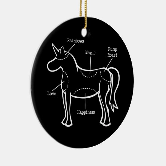 Unicorn Parts Keramisch Ornament (Rechts)