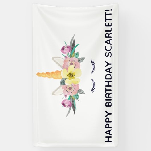 Unicorn Party Banner (Verticaal)