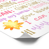 Unicorn Party Birthday-bord Poster (Hoek)