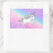 Unicorn Party Collectie! Rechthoekige Sticker (Tas)