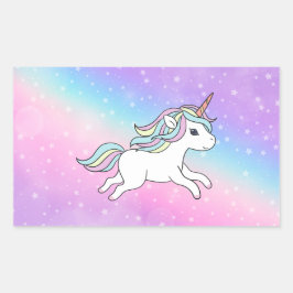 Unicorn Party Collectie! Rechthoekige Sticker