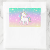 Unicorn Party Collectie! Rechthoekige Sticker (Tas)