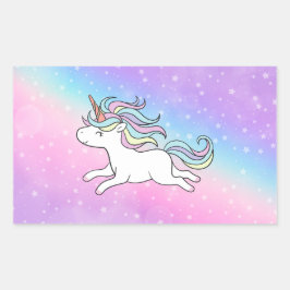Unicorn Party Collectie! Rechthoekige Sticker