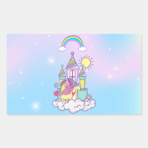 Unicorn Party Collectie! Rechthoekige Sticker