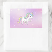 Unicorn Party Collectie! Rechthoekige Sticker (Tas)