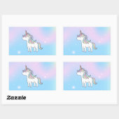 Unicorn Party Collectie! Rechthoekige Sticker (Vel)