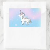 Unicorn Party Collectie! Rechthoekige Sticker (Tas)
