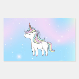 Unicorn Party Collectie! Rechthoekige Sticker