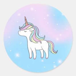 Unicorn Party Collectie! Ronde Sticker