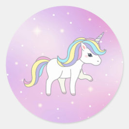 Unicorn Party Collectie! Ronde Sticker