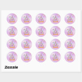 Unicorn Party Collectie! Ronde Sticker (Vel)