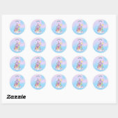 Unicorn Party Collectie! Ronde Sticker (Vel)