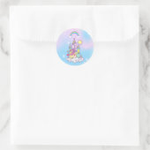 Unicorn Party Collectie! Ronde Sticker (Tas)