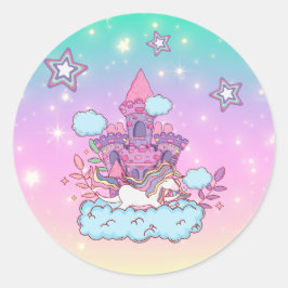 Unicorn Party Collectie! Ronde Sticker