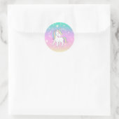 Unicorn Party Collectie! Ronde Sticker (Tas)