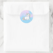 Unicorn Party Collectie! Ronde Sticker (Tas)