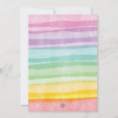 Unicorn Party Magisch Baby shower Kaart (Achterkant)