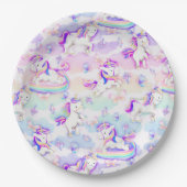 Unicorn Party Papieren Bordje (Voorkant)