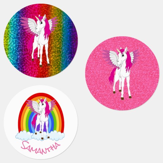 Unicorn Party Rainbow Labels (Groep)