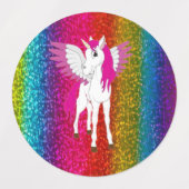 Unicorn Party Rainbow Labels (Design 1)