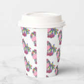 Unicorn Party Rainbow Papieren Bekers (Links)