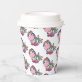 Unicorn Party Rainbow Papieren Bekers (Voorkant)