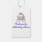 Unicorn Party Round Sticker Cadeaulabel (Voorkant)