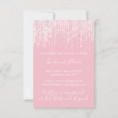 Unicorn Party roze Rose 1e 2e verjaardag Kaart (Achterkant)