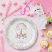 Unicorn Pastel Birthday Paper Bord (Feest)