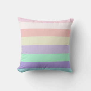 Unicorn Pastel Color Stripes Kussen