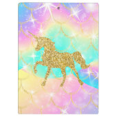 unicorn pastel colors  klembord (Achterkant)