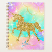unicorn pastel colors  planner (Voorkant)