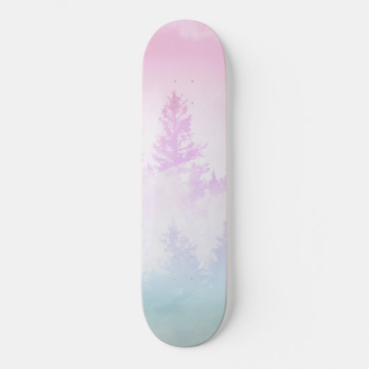 Unicorn Pastel Forest Dream #1 #decor #art Persoonlijk Skateboard (Voorkant)