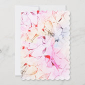 Unicorn Pastel Princess Birthday Party Invitation Kaart (Achterkant)