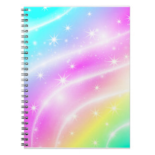 Unicorn Pastel Rainbow-kleur Notitieboek