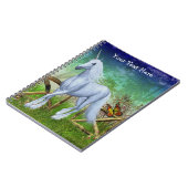 Unicorn Pasture Gate Fantasy Horse Notitieboek (Linkerzijde)