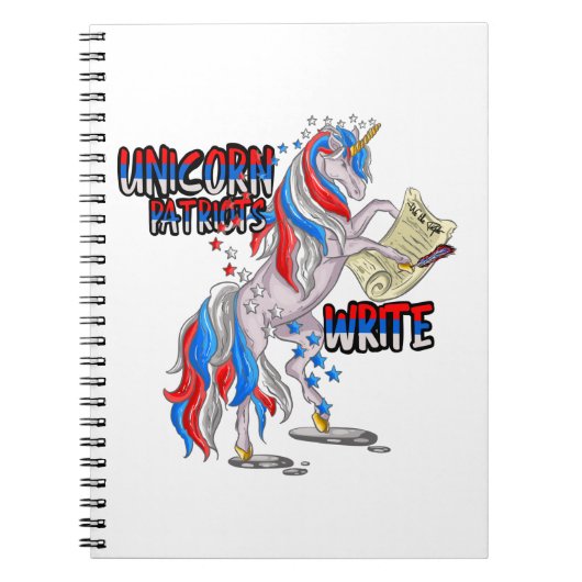 Unicorn Patriots Write Notitieboek (Voorkant)