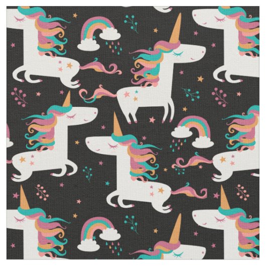 Unicorn Patroon Stof (Close Up)