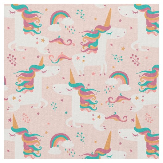  Unicorn Patroon Stof (Close Up)