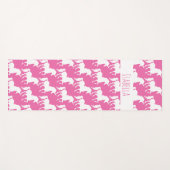 Unicorn Pattern Aangepast  Roze Yogamat (Voorkant (horizontaal))