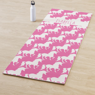 Unicorn Pattern Aangepast Roze Yogamat