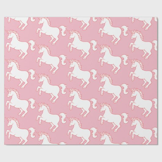 Unicorn Pattern Cadeaupapier (Vlak)