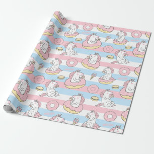 Unicorn Pattern Cadeaupapier