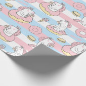 Unicorn Pattern Cadeaupapier (Hoek)